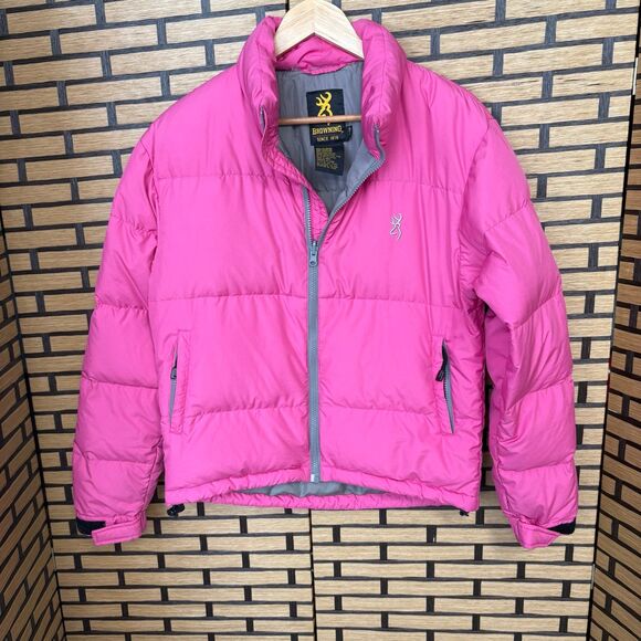 Browning Goose Down Pink Jacket Size XS - Picture 1 of 11